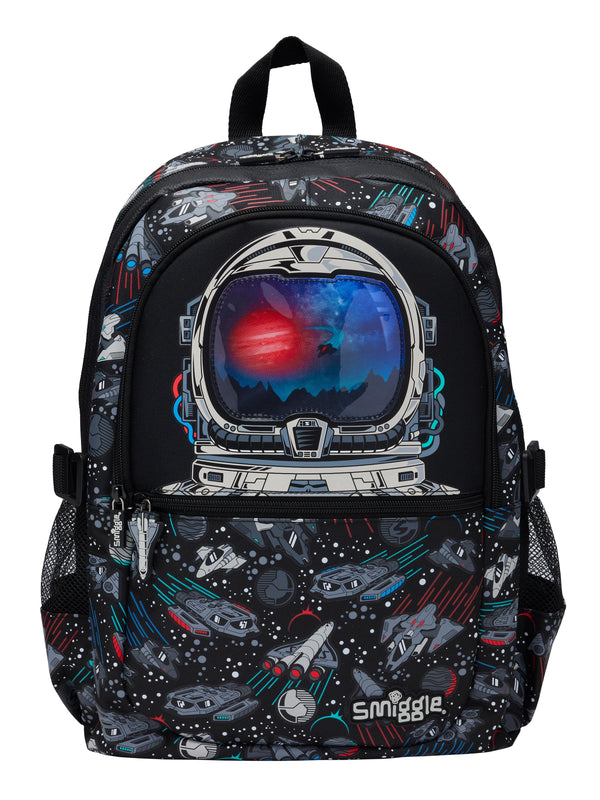Original Smiggle 17 inch Space Astronaut Eclipse School Bag For Grade 1 Till Grade 3 Kids