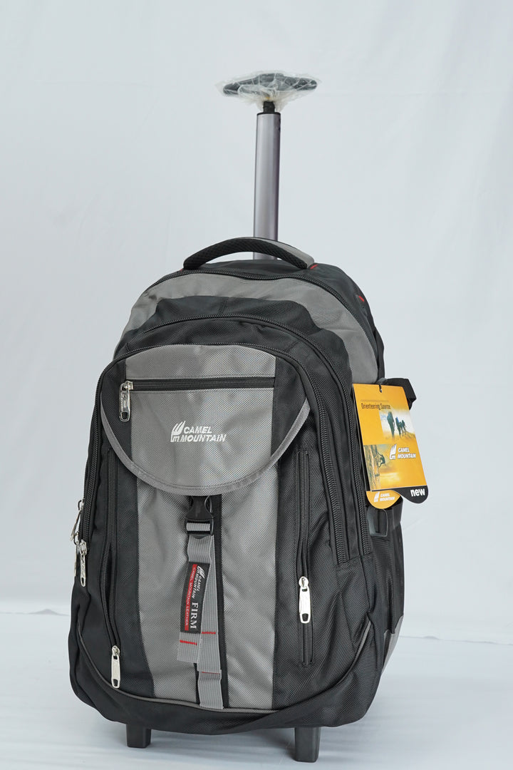 22 Inch Camel Mountain Trolley School Bag For Grade Till Grade