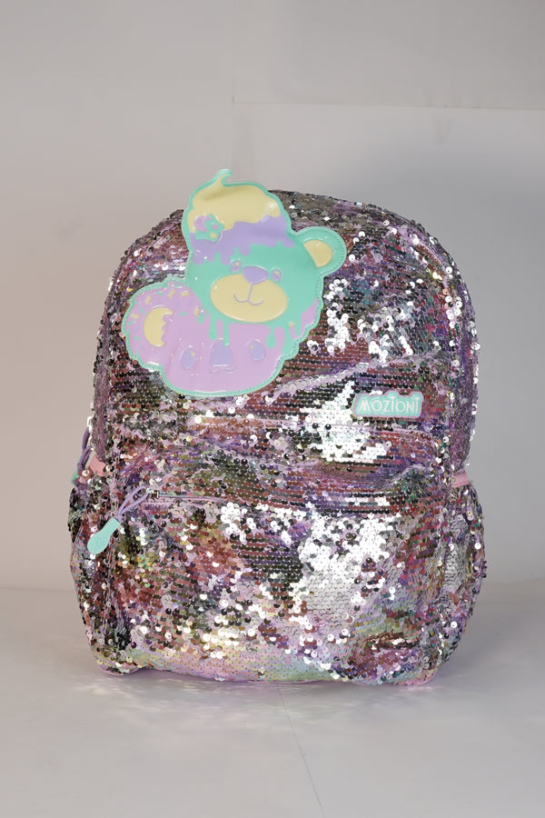 17 Inch Mozioni Sequence School Bag For Grade 1 Till Grade 3 Girls