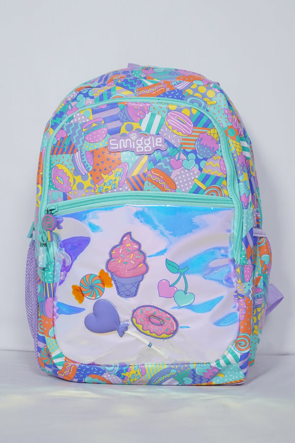 Original Smiggles 18 Inch Icecream  School Bag For Grade 1 Till Grade 5 Girls
