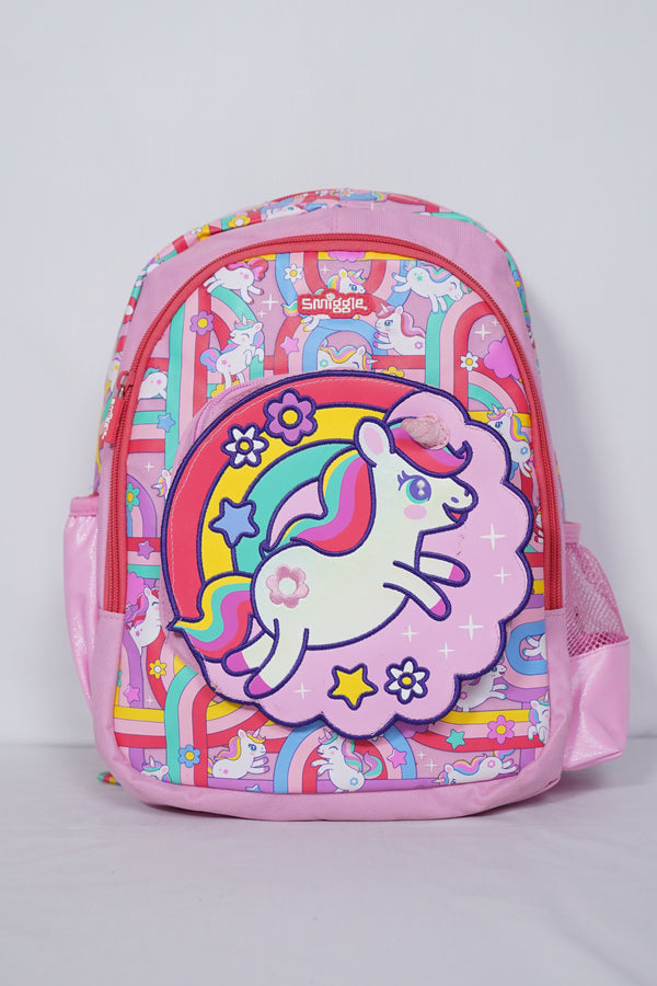 Original Smiggles 14 Inch Pink Unicorn School Bag for Nursery till Grade KG Girls