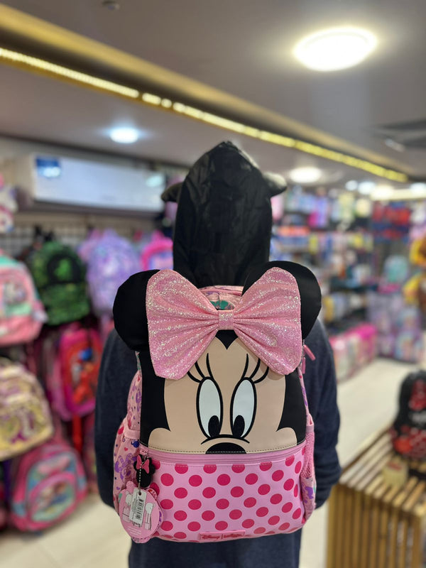 Original Smiggles 14 Inch Minne Mouse School Bag for Nursery till Grade KG Girls