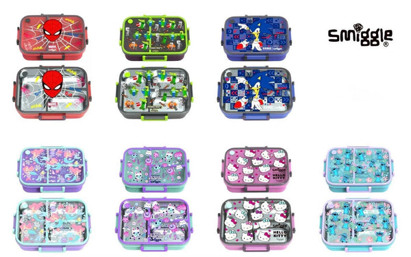 Original Smiggle 750ML Trio Large Stainless Steel Lunchbox - BPA Free