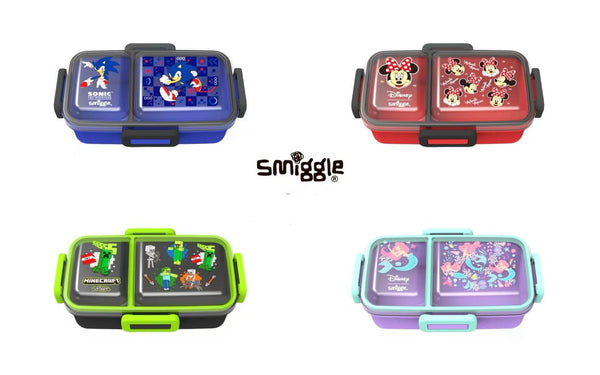 Original Smiggle 600ML Duo Mini Lunchbox - BPA Free