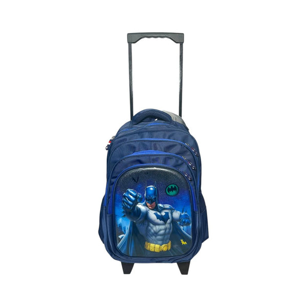 18 Inch 3D Batman School Trolley Bag For Grade 1 Till Grade 6 Boys