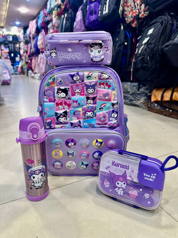 Kuromi 4 piece bundle for Kids Grade 1 Till Grade 3