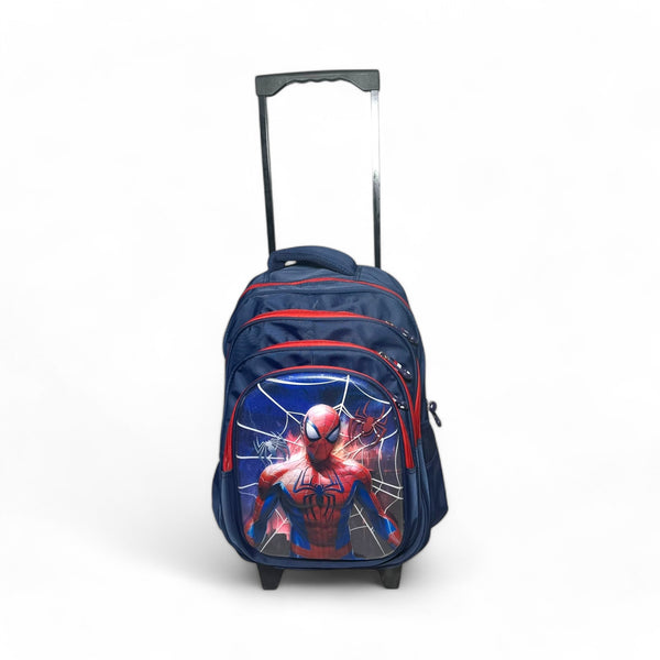 18Inch 3D Spiderman School Trolly Bag For Grade 2 Till Grade 6 Boys