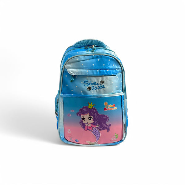 18 inch Mermaid School Bag By Gaoba For Grade 2 till Grade 6 Girls.