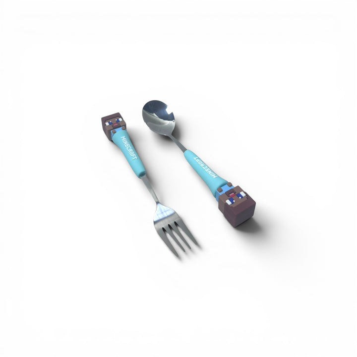 Minecraft Silverware Design Minecraft Stainless Metal Cutlery – The School Store