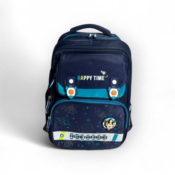 17 Inch Space Ship School Bag For Grade 1 Till Grade 3 Boys