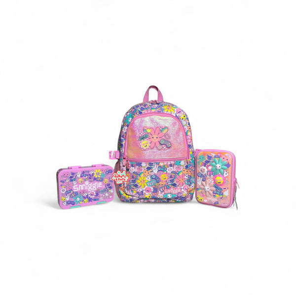 Original Pink Floral 3 piece bundle For Grade 1 Till 5 Girls