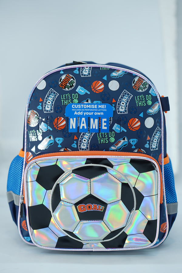 14 Inch Football School Bag for Nursery till Grade KG Boys By Vest