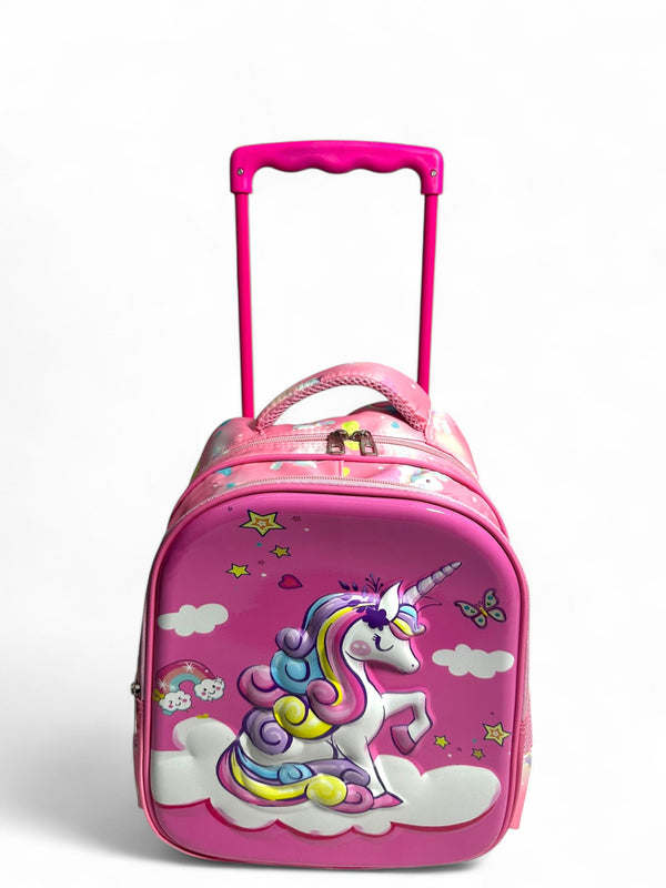 14 inch Unicorn Trolley Bag For Nursery Till KG Girls