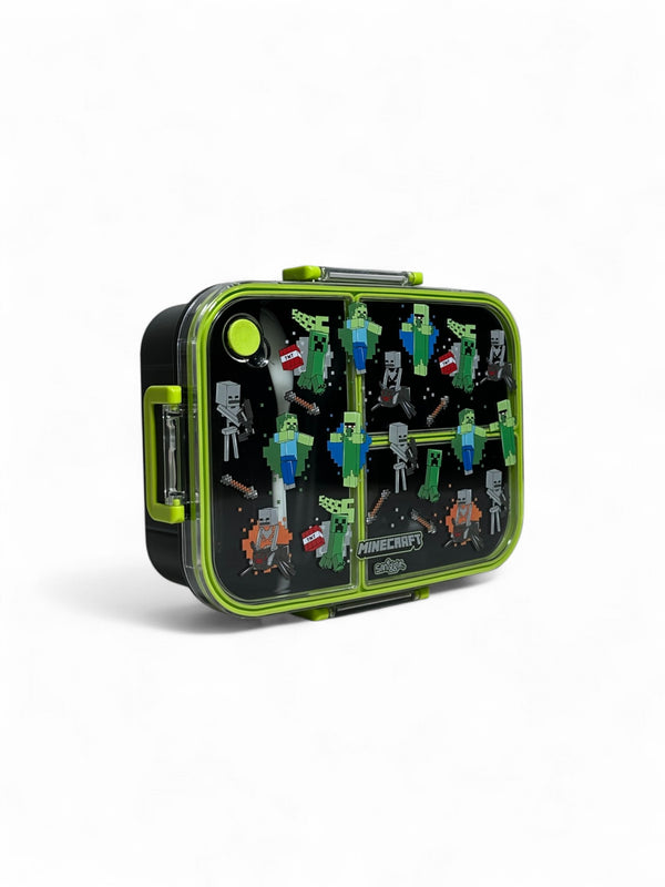 Original Smiggle Minecraft 1200ML Trio Large Lunchbox - BPA Free