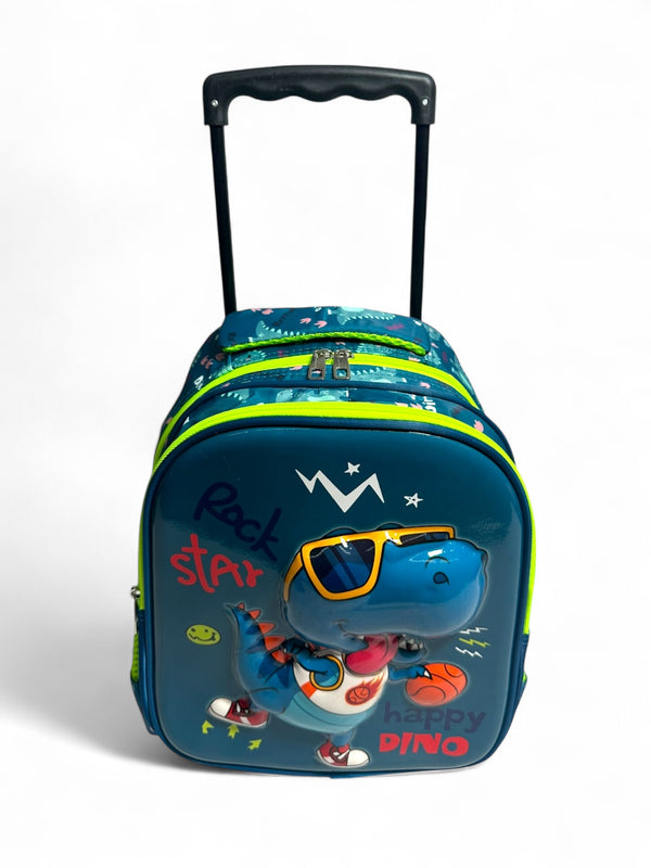 14 inch Dino Trolley Bag For Nursery Till Kg Boys