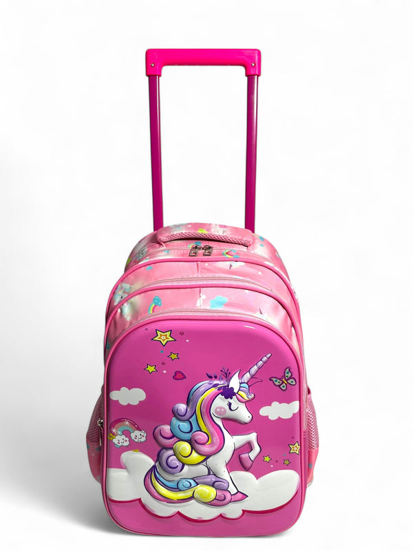 16 inch Unicorn Trolley Bag For grade 1 Till Grade 3 Girls