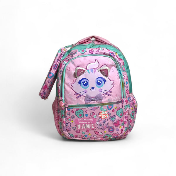 17 Inch Kitty School Bag By Vest For Grade 1 Till Grade 3 Girls