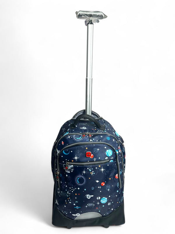 20 inch Space Astronauts Big Wheeler Waterproofed Trolley Bag For grade 4 Till Grade 10 Boys