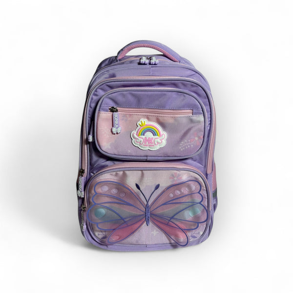 17 Inch Butterfly School Bag For Grade 1 Till Grade 3 Girls