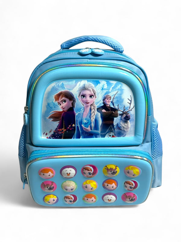 13 Inch Frozen School Bag for Nursery Till KG Girls