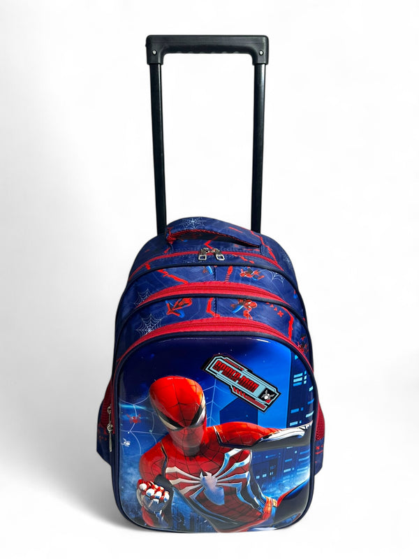 16 inch Spiderman Trolley Bag For grade 1 Till Grade 3 Boys