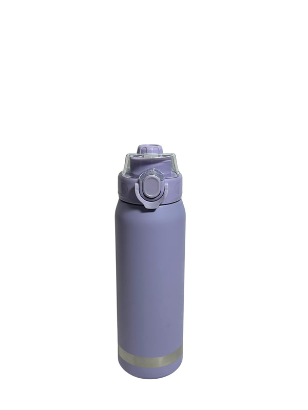 Dual Sipper Stainless Metal Water Bottle 800ML