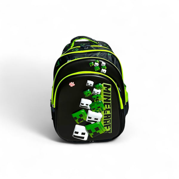 16 Inch 3D Minecraft School Bag For Grade 1 Till Grade 3 Boys