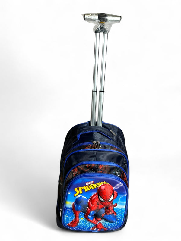 18 inch 3D Spiderman Big Wheeler Waterproofed Trolley Bag For grade 3 Till Grade 7 Boys