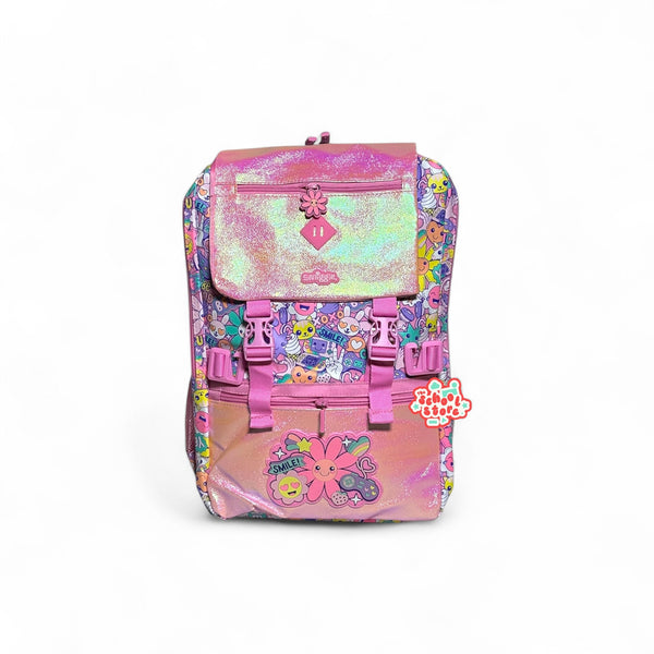 Original 19 Inch Pink Floral School Bag Original Grade 3 Till Grade 8 Girls