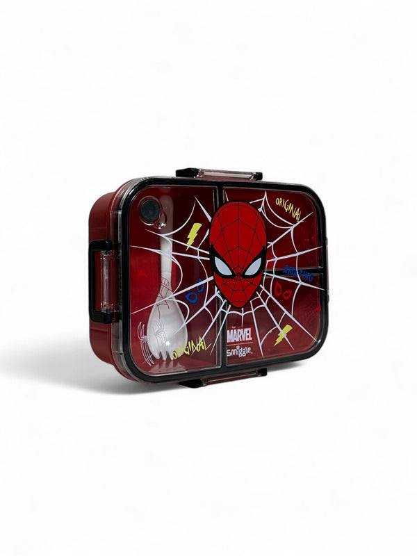 Original Smiggle Spiderman 1200ML Trio Large Lunchbox - BPA Free