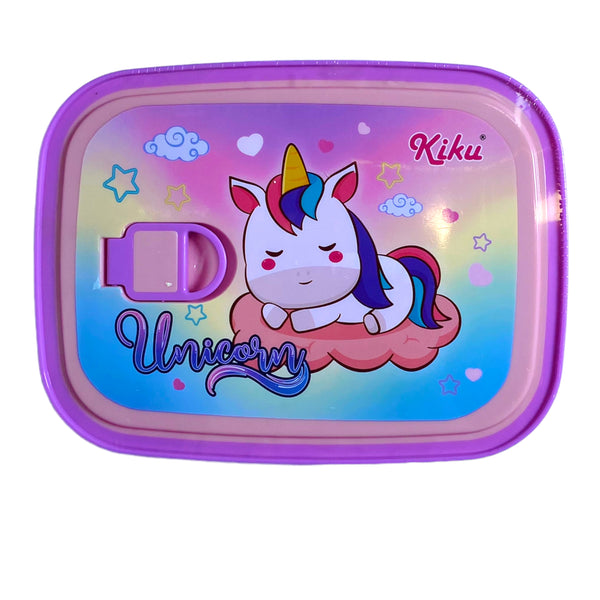 Unicorn Stainless Metal Lunch Box for Girls