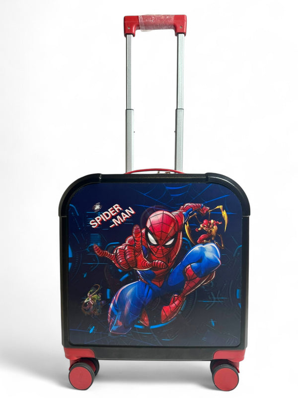 16 Inch Spiderman Double Shades Fiber Luggage / Handcarry