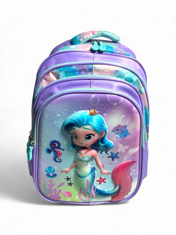 18 Inch Mermaid School Bag For Grade 4 Till Grade 8 Girls