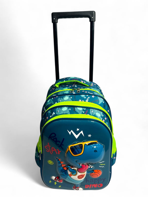 16 inch Dino Trolley Bag For grade 1 Till Grade 3 Boys