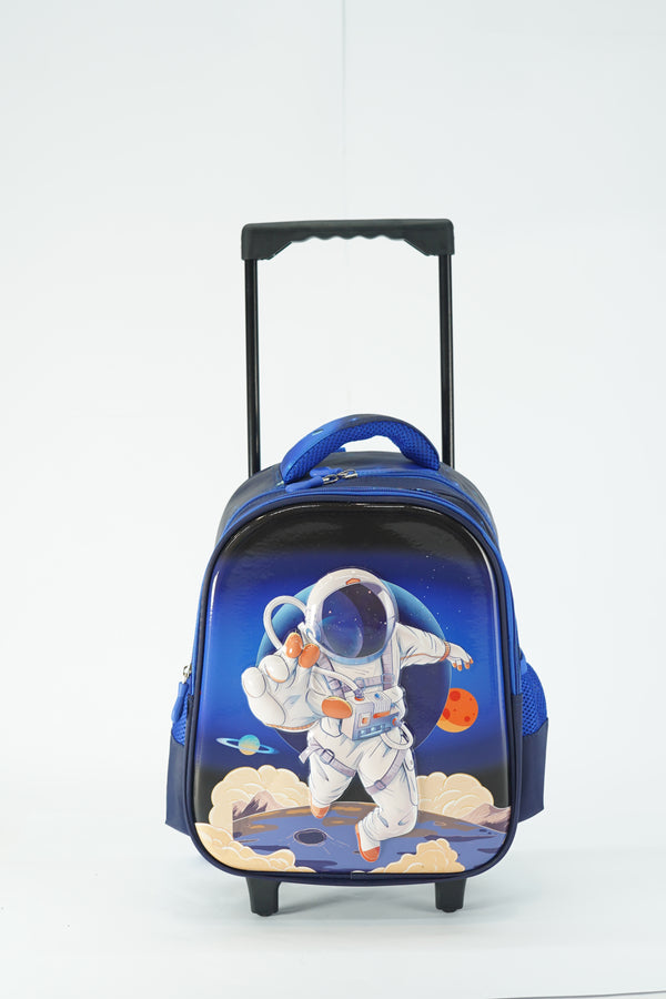 14 Inch Space Astronaut Trolley Bag For grade Nursery Till KG Boys