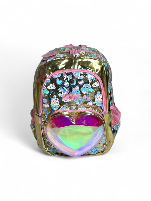 Original Smiggles 18 Inch 3D Heart School Bag For Grade 1 Till 5 Girls