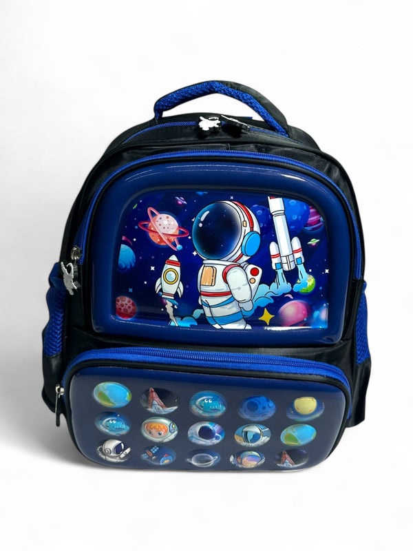 13 Inch Space Astronaut School Bag for Nursery Till KG Boys