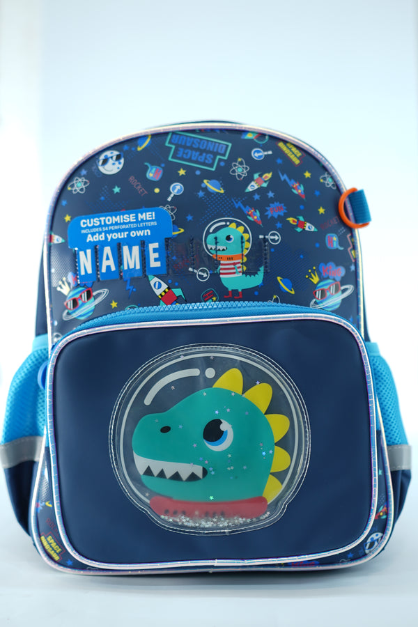 14 Inch Dino School Bag for Nursery till Grade KG Boys By Vest