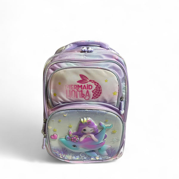 17 Inch Mermaid School Bag For Grade 1 Till Grade 3 Girls