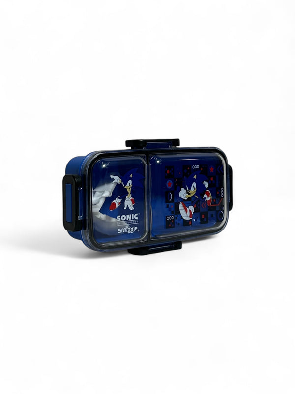 Original Smiggle Sonic 600ML Duo Mini Lunchbox - BPA Free