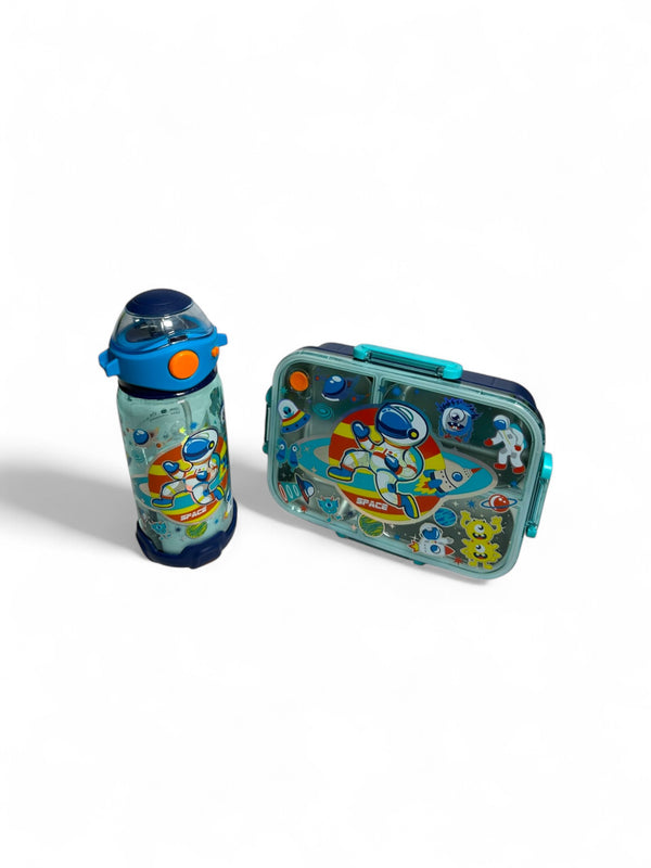 Space Astronaut 2 In 1 Lunchbox + Water Bottle Set By Vest For Kids