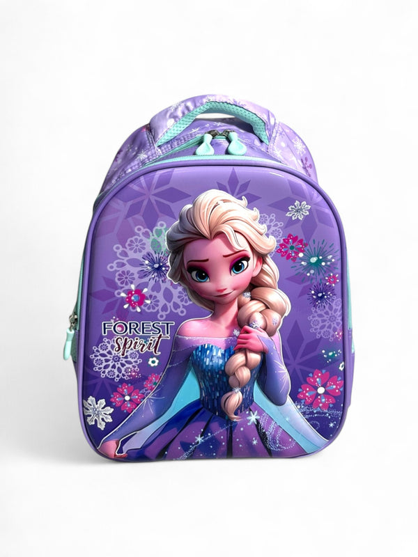 14 Inch Frozen School Bag For Nursery Till KG Girls