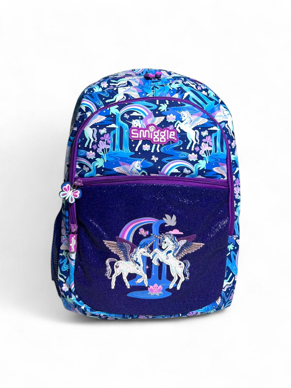 Original Smiggles 17 Inch Unicorn School Bag For Grade 1 Till Grade 4 Girls