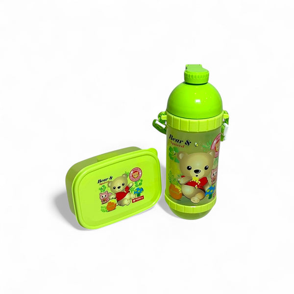 2 In 1 Lunchbox + Water Bottle Set By Lion Star For Kids
