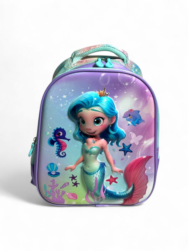 14 Inch Mermaid  School Bag For Nursery Till KG Girls