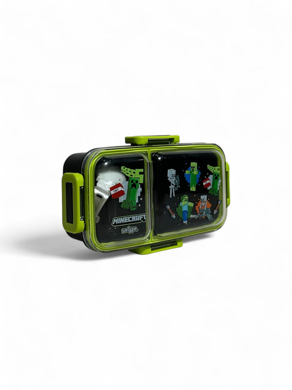 Original Smiggle Minecraft 600ML Duo Mini Lunchbox - BPA Free