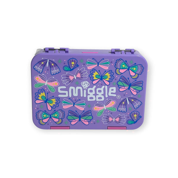 Original Smiggle Butterfly Bento Lunch Box - BPA Free