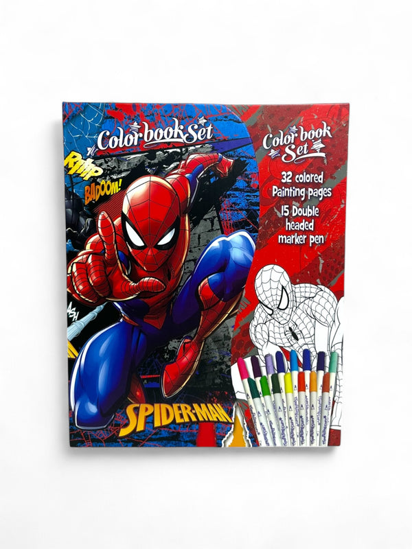 Spiderman Coloring Book Set