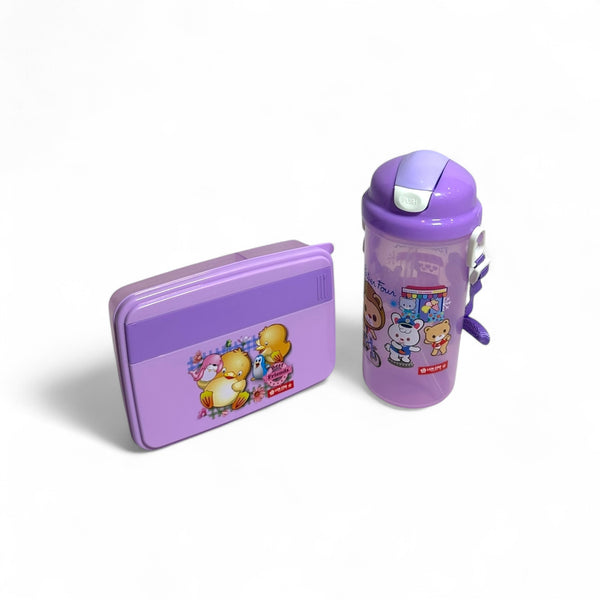 2 In 1 Lunchbox + Water Bottle Set By Lion Star For Kids