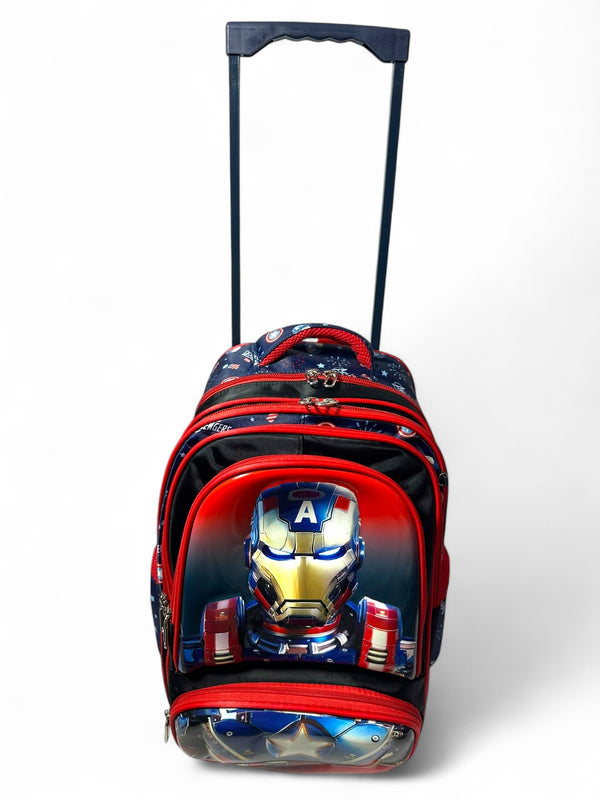 18 inch Avengers Trolley Bag For grade 3 Till Grade 7 Boys